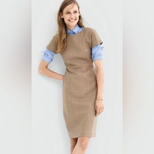 J.Crew Dolman Dress in Double-Serge Wool
